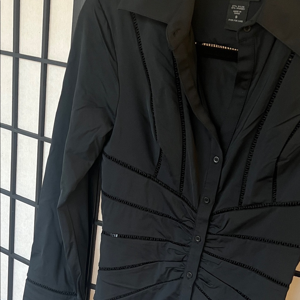 Express Black Ruched Women's Blazer